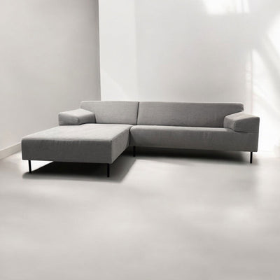 ROLF BENZ Ecksofa Freistil 180 links Stoff grau