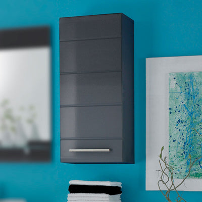 Hängeschrank CHROME graumetallic Hochglanz