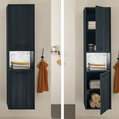 Hängeschrank Badezimmer DEVON anthrazit nero