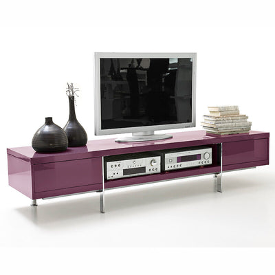 TV-Board BRISBANE purple lila Hochglanz lackiert