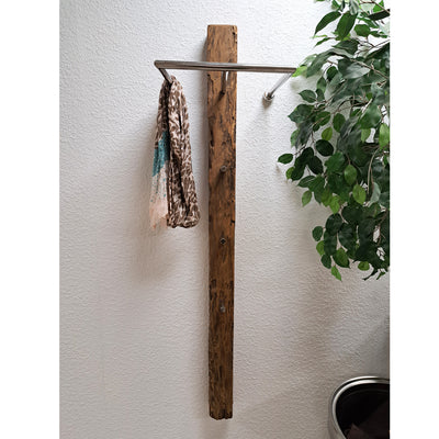 Wandgarderobe Teakholz massiv